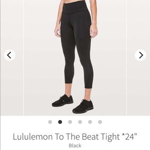 Lululemon To The Beat Tight 24”